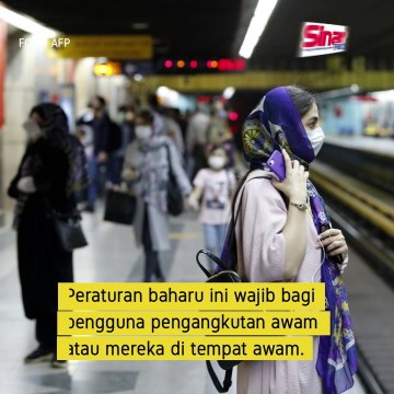 Covid-19: Iran wajibkan pakai pelitup muka