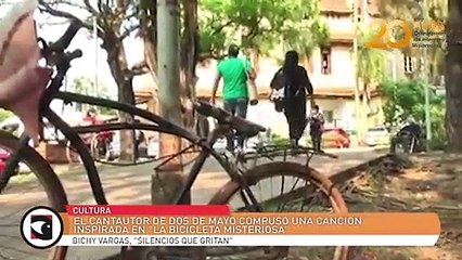 El cantautor de dos de mayo compuso una canción inspirada en "la bicicleta misteriosa"