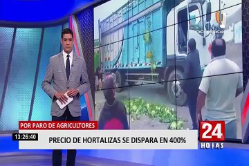 Aumento del precio en hortalizas se debe un paro en el interior del país, según EMMSA