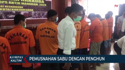 Pemusnahan Sabu Dengan Tersangka Penghuni Lapas