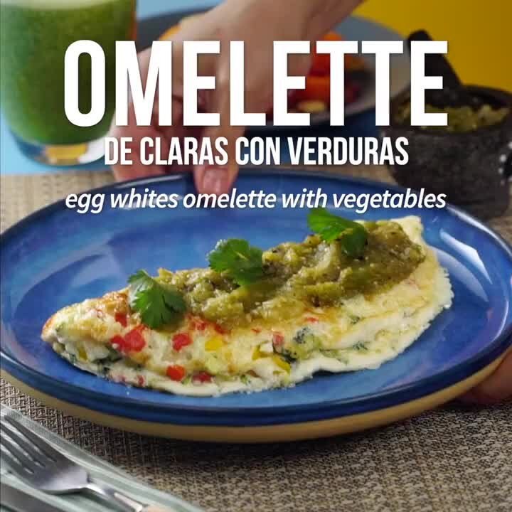 Omelette de Claras con Verduras