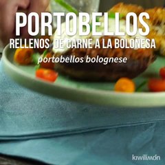 Portobellos Rellenos de Carne a la Boloñesa