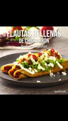 Flautas Rellenas de Chicharrón