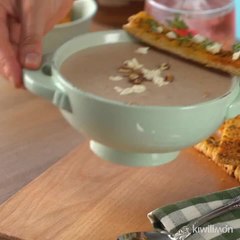 Deliciosa Crema de Champiñones con Nuez