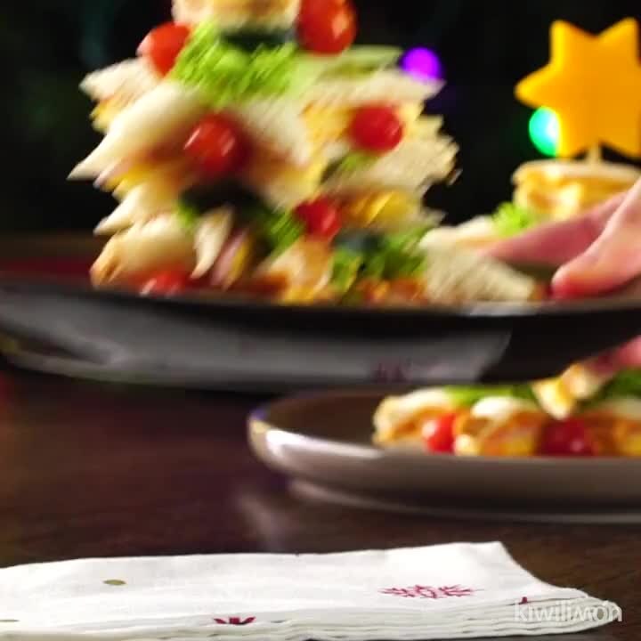 Arbolitos de Navidad de Sándwich