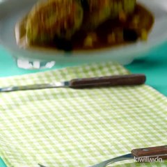 Tortitas de Quínoa y Calabaza en Salsa Verde