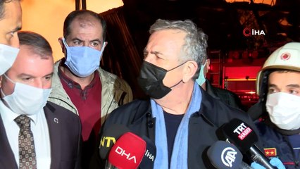 Ankara'da orman ürünleri deposunda dev yangın