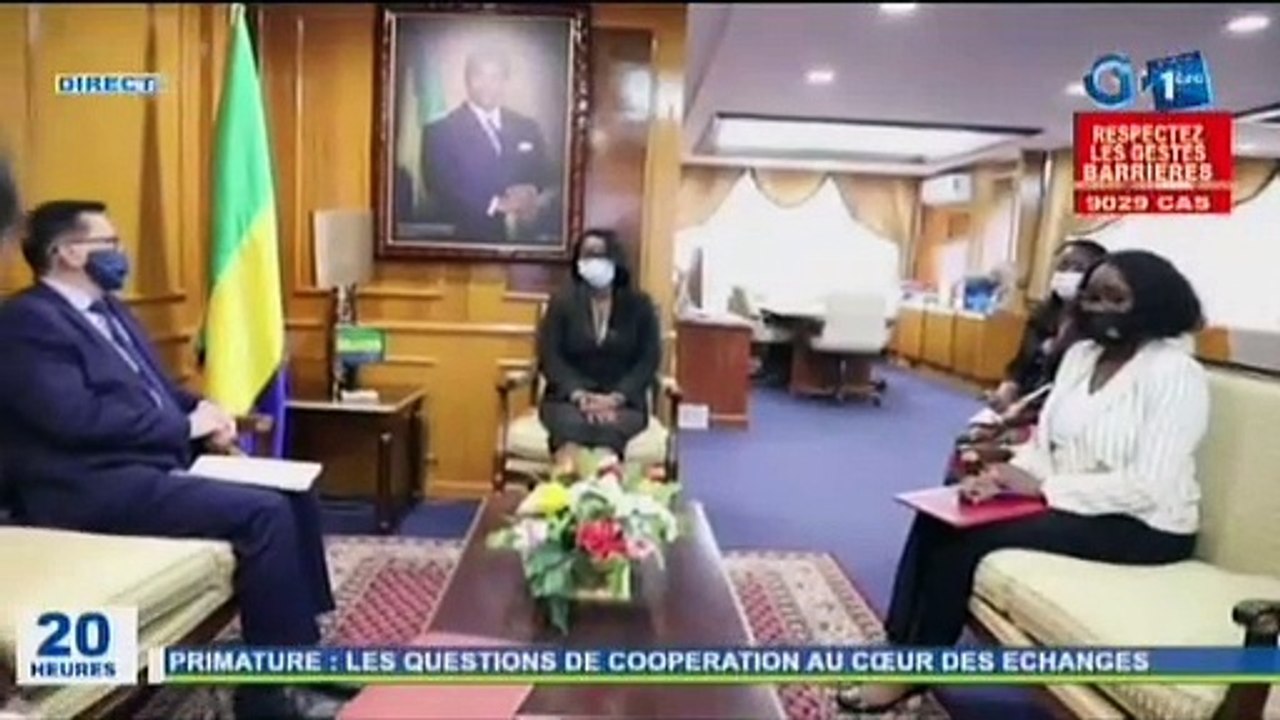 RTG - Echange entre le Premier Ministre et l’ambassadeur de Ruisseau Gabon