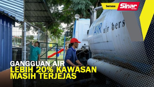 Gangguan air: Lebih 20 peratus kawasan masih terjejas