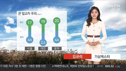 [날씨] 강원영동 건조경보…큰 일교차 주의