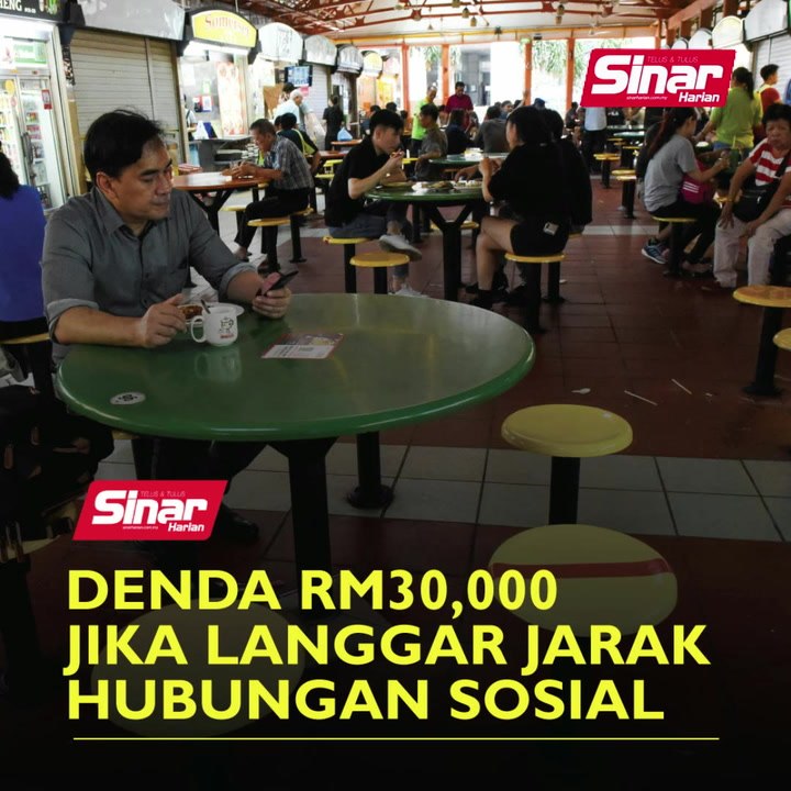 Denda RM30,000 jika langgar jarak hubungan sosial