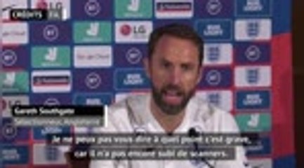 Angleterre - Southgate revient sur la blessure de Gomez