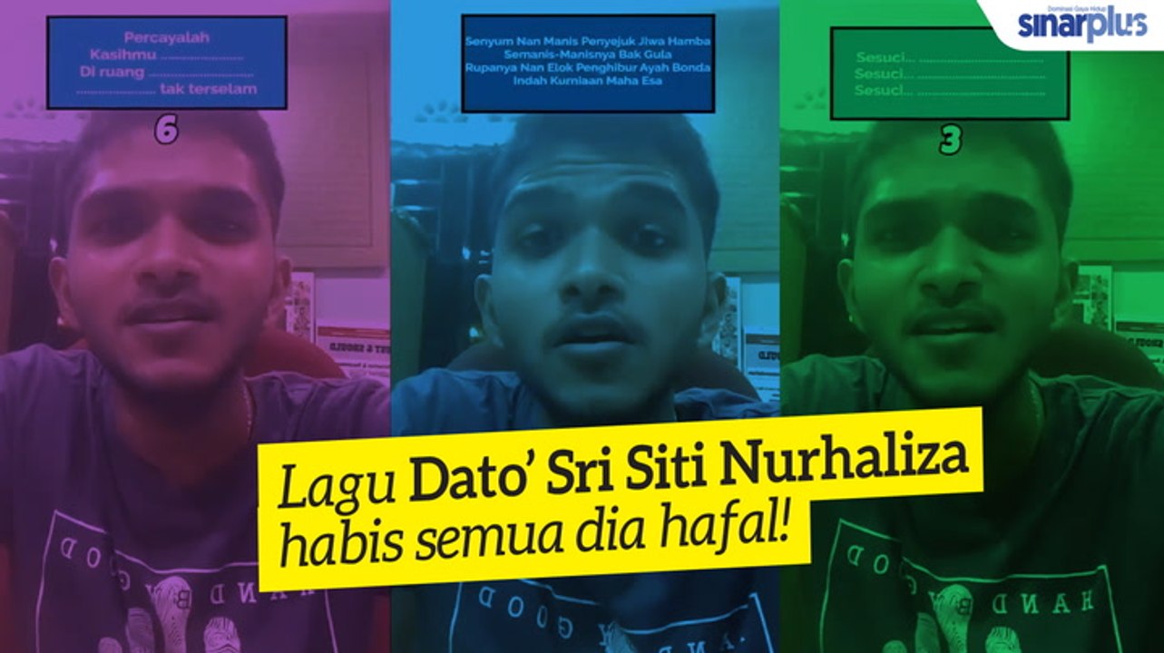 Hafal lagu Dato’ Sri Siti Nurhaliza