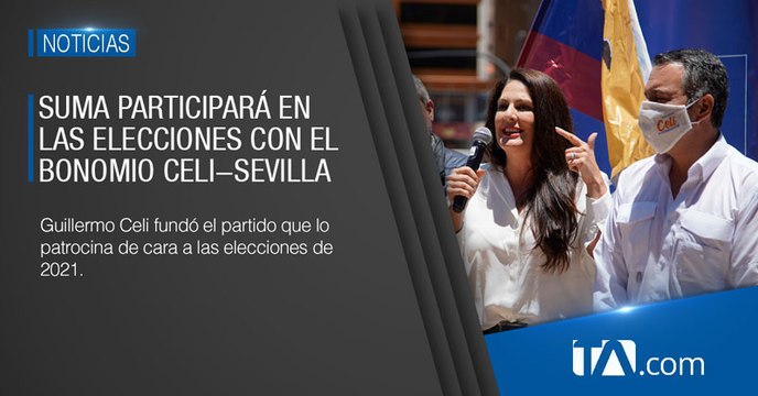 Guillermo Celi y Verónica Sevilla son el binomio de Suma para las elecciones