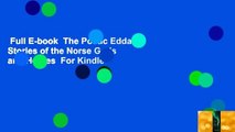 Full E-book  The Poetic Edda: Stories of the Norse Gods and Heroes  For Kindle
