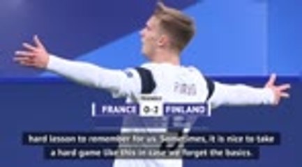 Finland defeat a 'hard lesson' for France - Deschamps