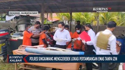 Polres Singkawang Amankan Pelaku Penambangan Emas tanpa Izin di Lahan 3 Hektar