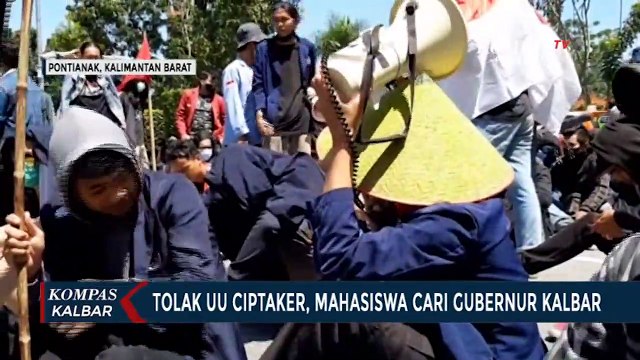 Mahasiswa Cari Gubernur Kalbar, Minta Sutarmidji Tolak UU Cipta Kerja