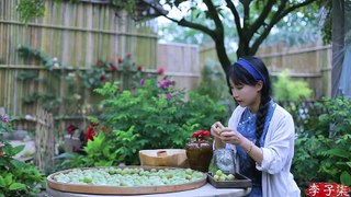 （青梅）The routine thing you shall never miss every summer- to eat green plums Liziqi Channel