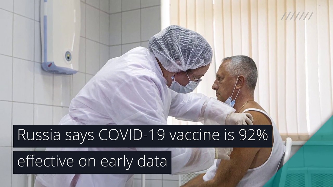 Russia says COVID-19 vaccine is 92% effective on early data, and other top stories in health from November 12, 2020.