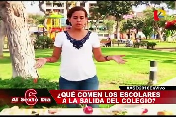 ¿Qué alimentos consumen los estudiantes a la salida del colegio?