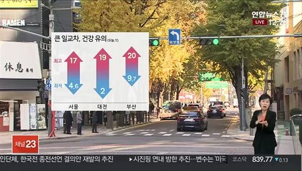 [날씨] 전국 맑지만 큰 일교차…건강 관리 유의