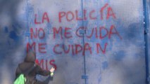 Mujeres se manifiestan en México contra la represión a feministas en Cancún