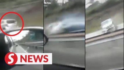 In a hurry to return for Deepavali, man drives against traffic on NSE