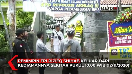 Pertama Kalinya Rizieq Keluar Rumah, Hadiri Maulid di Jakarta Timur