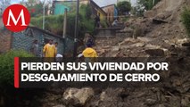 Cientos de casas en riesgo de derrumbarse por desgajamiento de un cerro en Chiapas