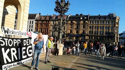 Kundgebung 31.10.20 Alte Oper, Reden von Gundolf und Frank