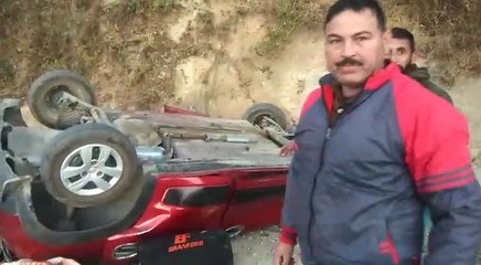 उत्तराखंड: मसूरी में क्विड कार हुई दुर्घटनाग्रस्त, तीन लोगों की मौत व तीन घायल