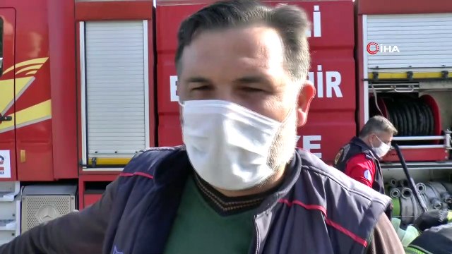 Seyir halindeki tır alevlere teslim oldu