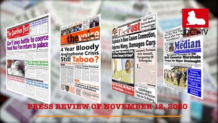CAMEROONIAN PRESS REVIEW OF NOVEMBER 12, 2020