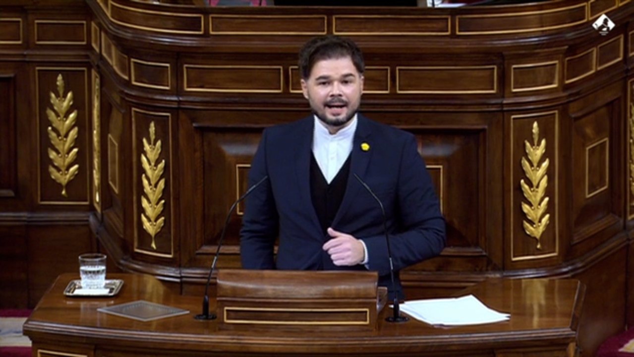 Rufián dice que hablar de pacto de PGE con Cs y ERC es "mentir a sabiendas"