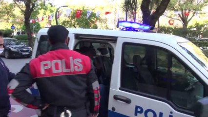 Maske takmayı reddeden şahıs polise direnince gözaltına alındı