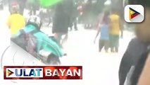 Mga residente, umakyat sa bubong na kanilang bahay dahil sa taas ng baha sa Rizal