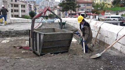 Asfaltın altından 770 yıllık tarih çıktı