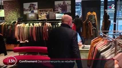 Confinement : des commerçants obligés de fermer se rebellent