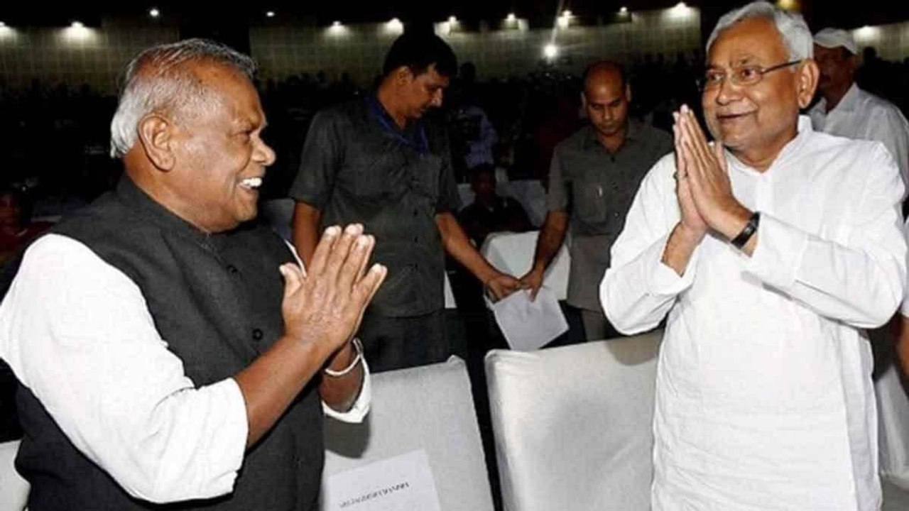 Why did Jitan ram Manjhi went to meet Nitish wi...