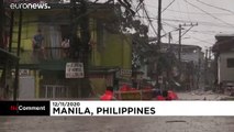 Typhoon Vamco: Major floods in Manila after latest storm hits the Philippines