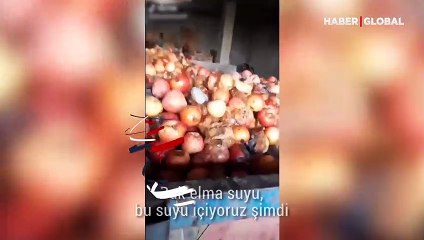 'Çürük meyvelerden meyve suyu' görüntüleri tepki çekti
