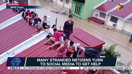 Many stranded residents turn to social media to get help