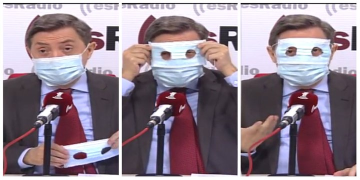 El memorable gesto de Losantos para denunciar el pacto entre Sánchez y Otegi a cuenta de los PGE