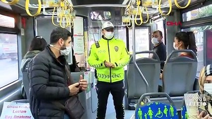 Toplu taşımada koronavirüs denetimi | Video