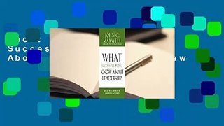 About For Books  What Successful People Know About Leadership  Review