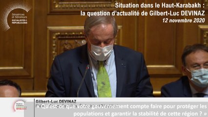 Gilbert-Luc Devinaz : question d'actualité du 12 novembre 2020