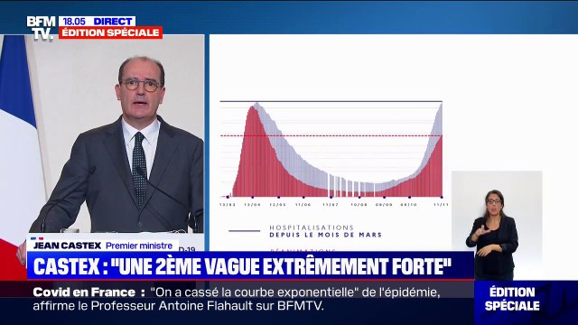 Jean Castex: Nous avons dépassé en nombre d'hospitalisations le pic du mois d'avril