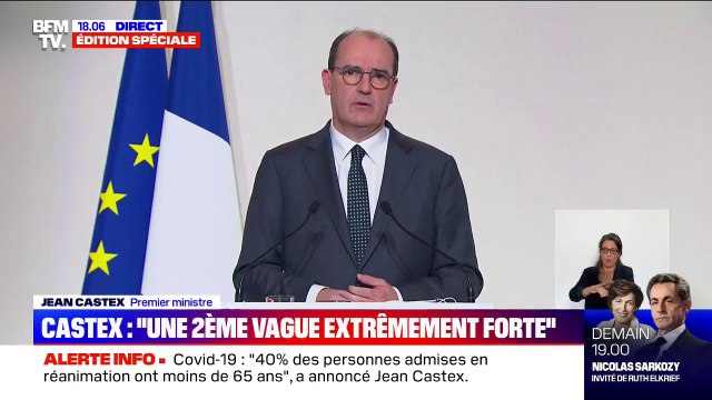 Jean Castex: Les déplacements entre le domicile et le travail sont inférieurs de 22% à ce qu'ils étaient en septembre dernier