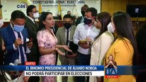 El binomio presidencial de Álvaro Noboa no podrá participar en elecciones